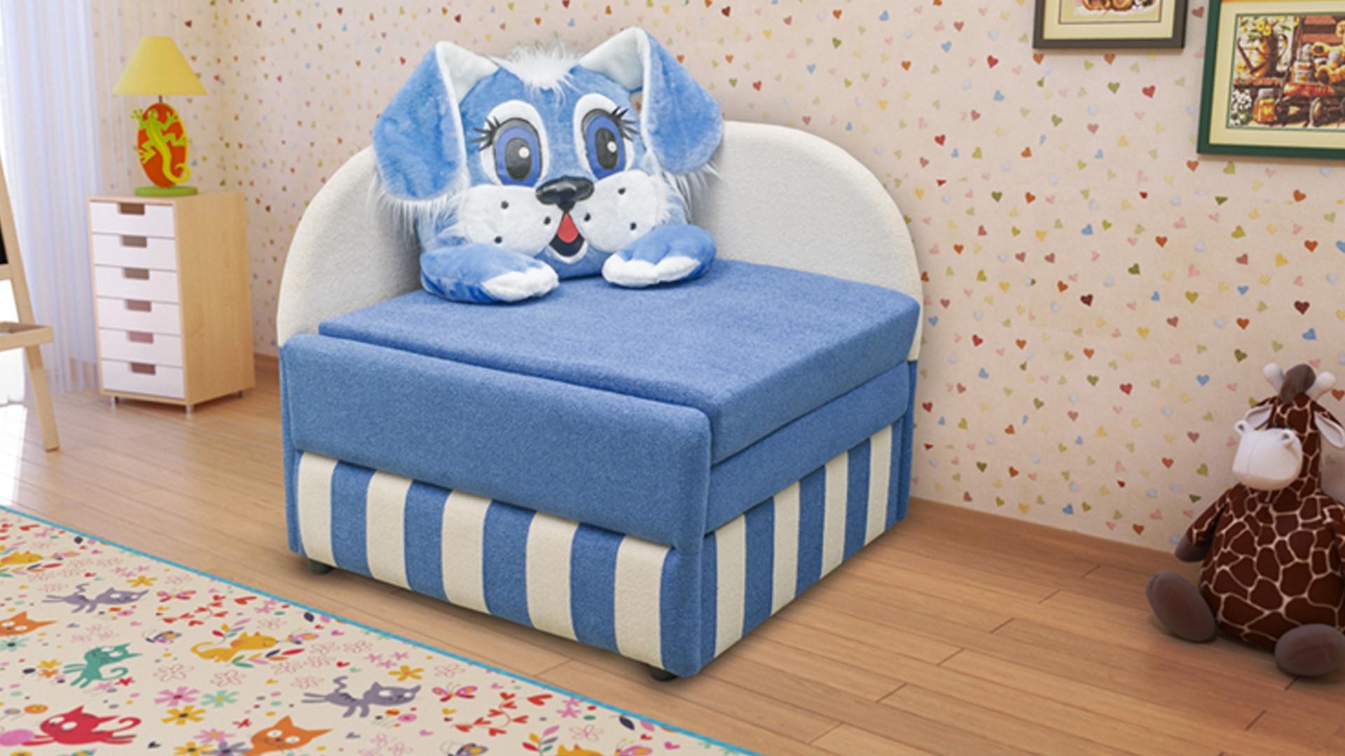 Кресло кровать детское в виде игрушки